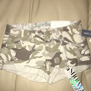 Kids Camouflage Khaki Shorts